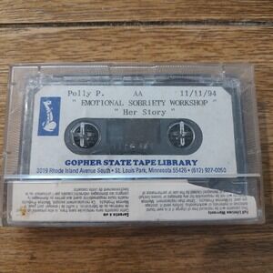 Emotional Sobriety Workshop Her Story CASSETTE TAPE 1994 Gopher Library MN